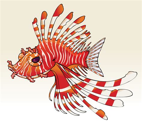 Image Gallery lionfish cartoon