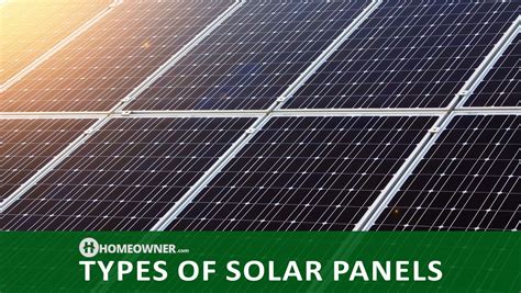 Types of PV Solar Panels and Solar Energy Systems