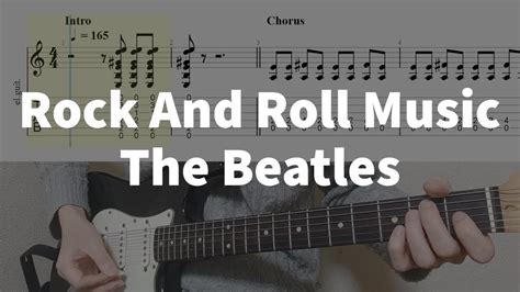 Rock And Roll Music - The Beatles | guitar tab easy - YouTube