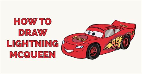 How to Draw Lightning McQueen - Really Easy Drawing Tutorial