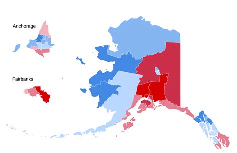 The 2020 Presidential Election in Alaska. Though Trump won 53-43% ...