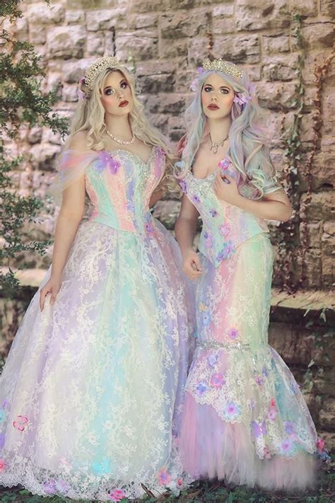 Fairy Fantasy Pastel Unicorn Rainbow Gown – Romantic Threads Frock ...