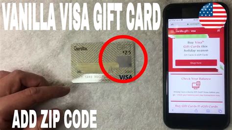 Default Zip Code For Vanilla Gift Card - Escons