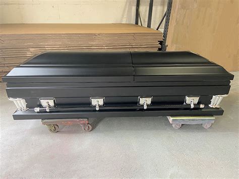 Matte Black Casket Custom Casket - Sky Caskets