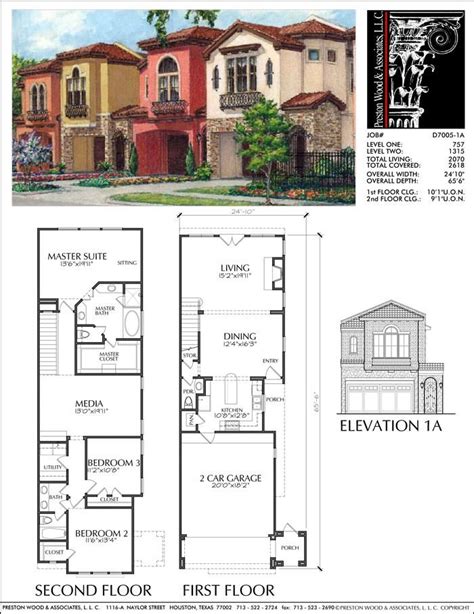 Two Storey Townhouse Floor Plan - floorplans.click