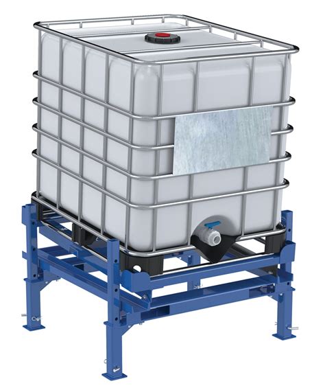 Vestil Adjustable IBC Tilt Stand W/ Fork Pockets - Premier Handling ...