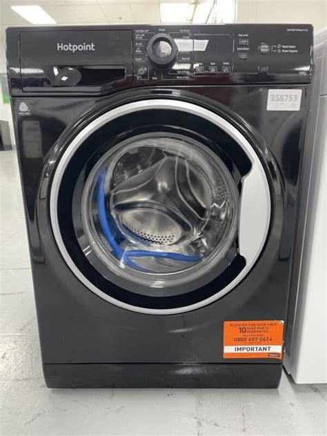 Hotpoint NSWM1045CBSUKN 10Kg Washing Machine with 1400 rpm - Black - B ...