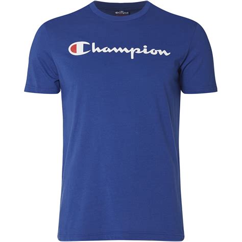 Champion Men's Logo T-Shirt - Blue Clothing | Zavvi US