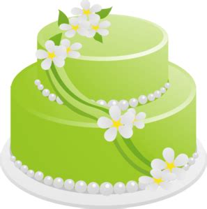 Green Birthday Cake Clip Art at Clker.com - vector clip art online ...