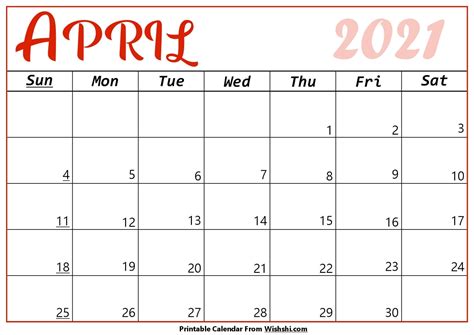 Motivational Calendar Template 2021 | Best Calendar Example