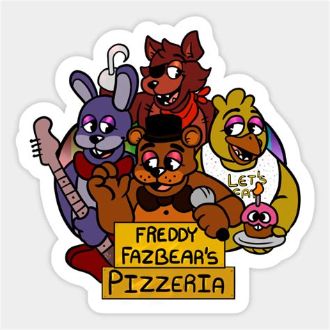 Freddy Fazbears 80s Logo - Fnaf - Sticker | TeePublic