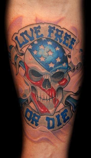 tattos with skulls and american flags | 17 Flag Of Tattoo Pictures to ...