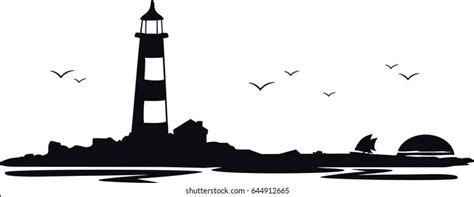 53,576 Lighthouse Silhouette Images, Stock Photos, and Vectors ...