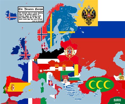 An alternate map of Europe in 1914 : r/imaginarymaps