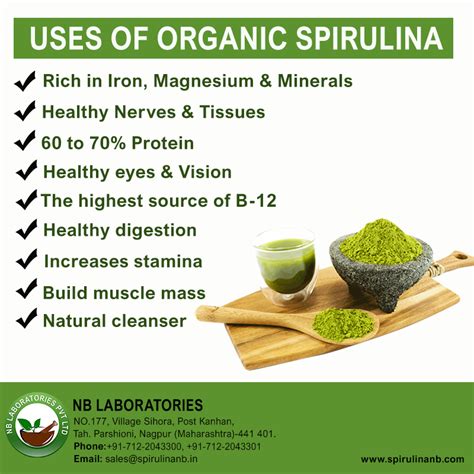 Uses and health benefits of organic spirulina. | Coconut health ...