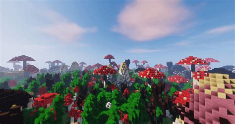 The Mushroom forest, otherwise known as the shrouded kingdom. : r/Minecraft