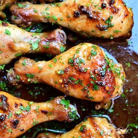 These easy to make baked chicken drumsticks are marinated in a sweet ...