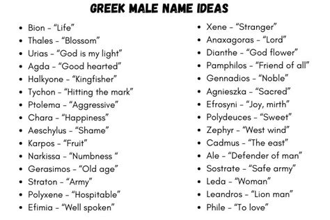 What is a beautiful Greek name? - Pets and Animals Guide in 2023 ...