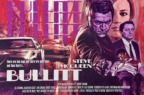 Original Bullitt Alternative Movie Poster - Steve McQueen