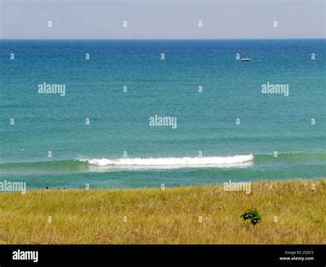 Lake Michigan beach at New Buffalo, Michigan Stock Photo - Alamy