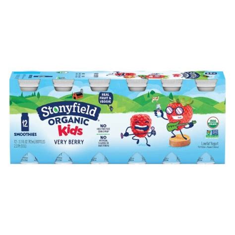 Stonyfield Organic® Kids Very Berry Smoothies, 12 ct / 3.1 fl oz - Kroger