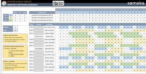 How Do I Create A Shift Work Schedule In Excel - Infoupdate.org