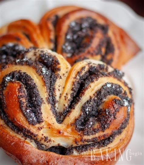 Poppy seed Pastry Buns - Let the Baking Begin!