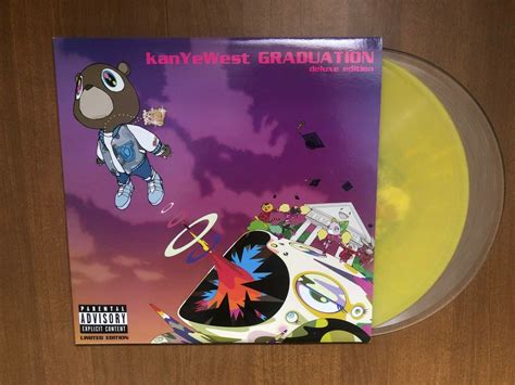 popsike.com - KANYE WEST Graduation 2xLP DELUXE Limited Edition Neon ...