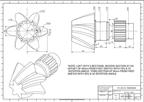 Helical Gear Shaft Tutorial | GrabCAD Tutorials