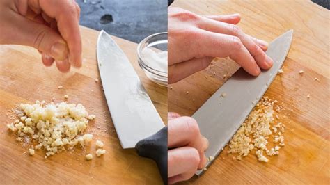 The Easiest Way To Mince Garlic Using Just A Knife | Lifehacker Australia