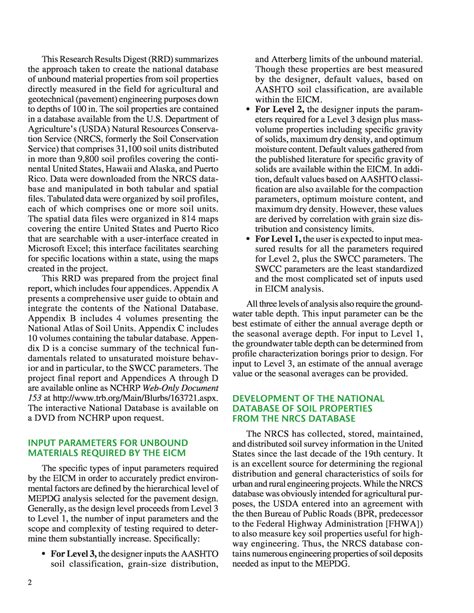 A National Database of Subgrade Soil-Water Characteristic Curves and ...