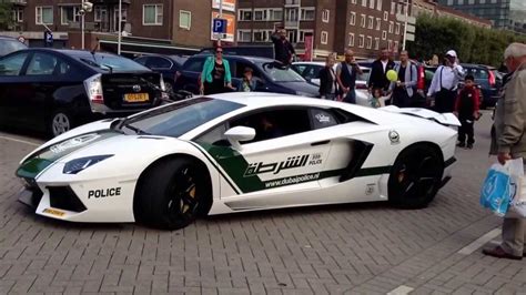 Dubai Police Lamborghini Aventador, Insane Revving!! -HD - YouTube