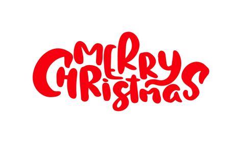 Merry Christmas vector text Calligraphic Lettering design card template ...