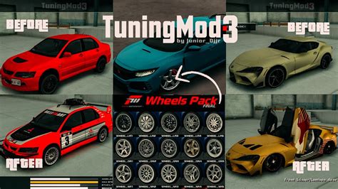 GTA San Andreas : Tuning Mod v3.0.1 + Tuneable Car With ( Rims / Wheels ...