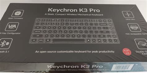 Keychron K3 Pro keyboard low profile (Hotswappable, RGB model ...