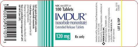 Imdur: Package Insert / Prescribing Information