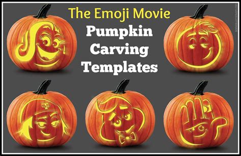 The Diary of a Nouveau Soccer Mom: The Emoji Movie Pumpkin Carving Stencils