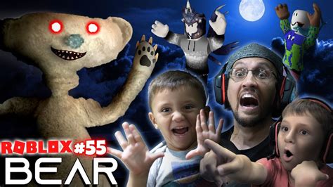 SCARY ROBLOX GAME! BEAR CHASE! 🐻 = 🏃 FGTeeV Creepy Hide and Seek (#55)