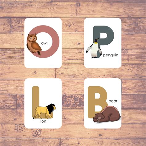 ANIMAL ALPHABETS - Flashcards | Homeschooling | Learning | (26 Cards ...