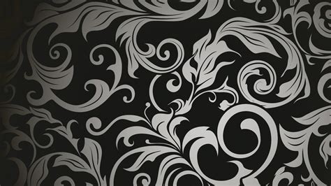 Black And White Flower Wallpaper Pattern | Best Flower Site