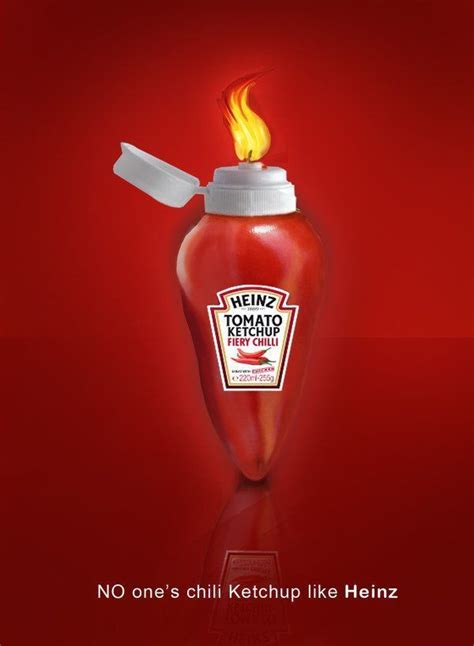 Heinz Hot Chili Ketchup | Creative advertising campaign, Ads creative ...