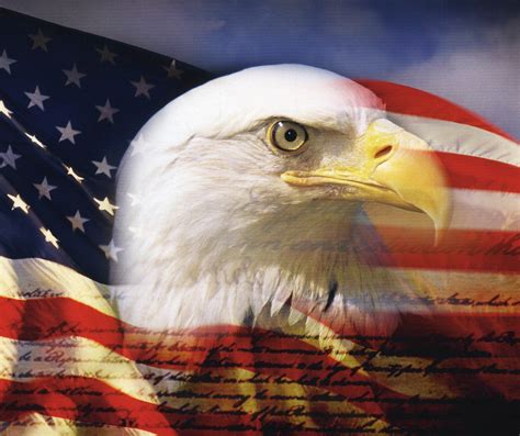 Patriotic Wallpaper USA Flag Eagle - WallpaperSafari