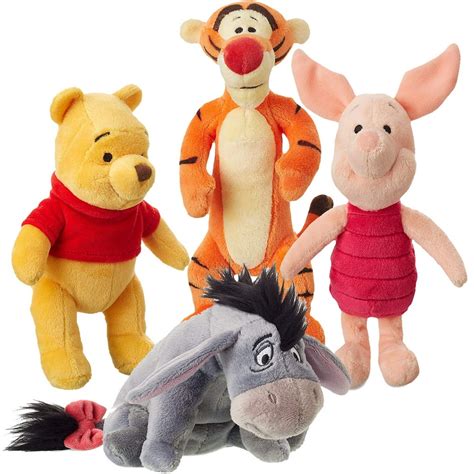 Winnie the Pooh Stuffed Animal Set and Friends Plush Toys NEW - Walmart ...