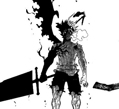 Asta Demon Form - Black Clover Asta Demon Form (400x367), Png Download