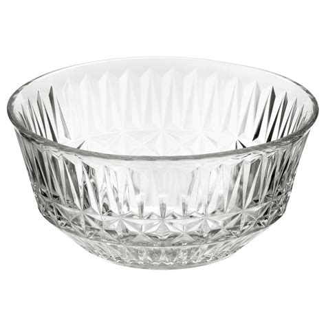 SÄLLSKAPLIG bowl, clear glass/patterned, 15 cm (6") - IKEA