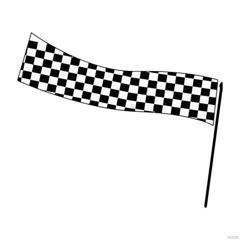 Checkered Flag Banner Clipart