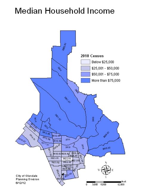 Glendale California Map | World Map Gray