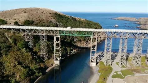 Drone Shot of Albion River Bridge in Albion, California - YouTube