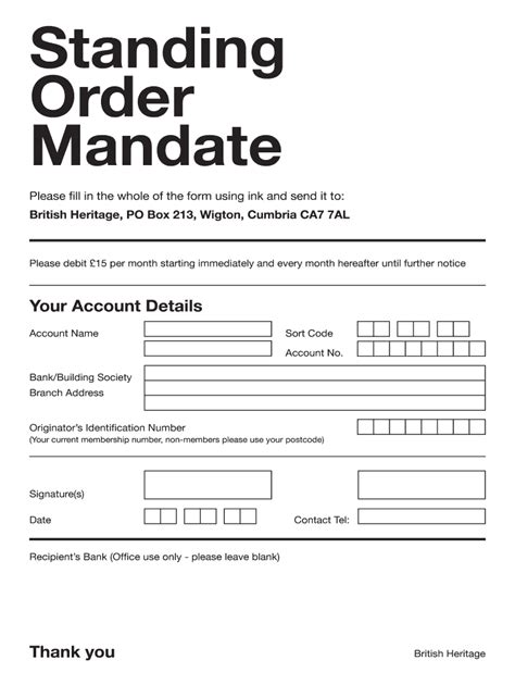 Lloyds Bank Standing Order Form - Fill Online, Printable, Fillable ...