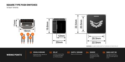 Toyota / Ford / Fascia Push Switch Wiring Diagram – STEDI